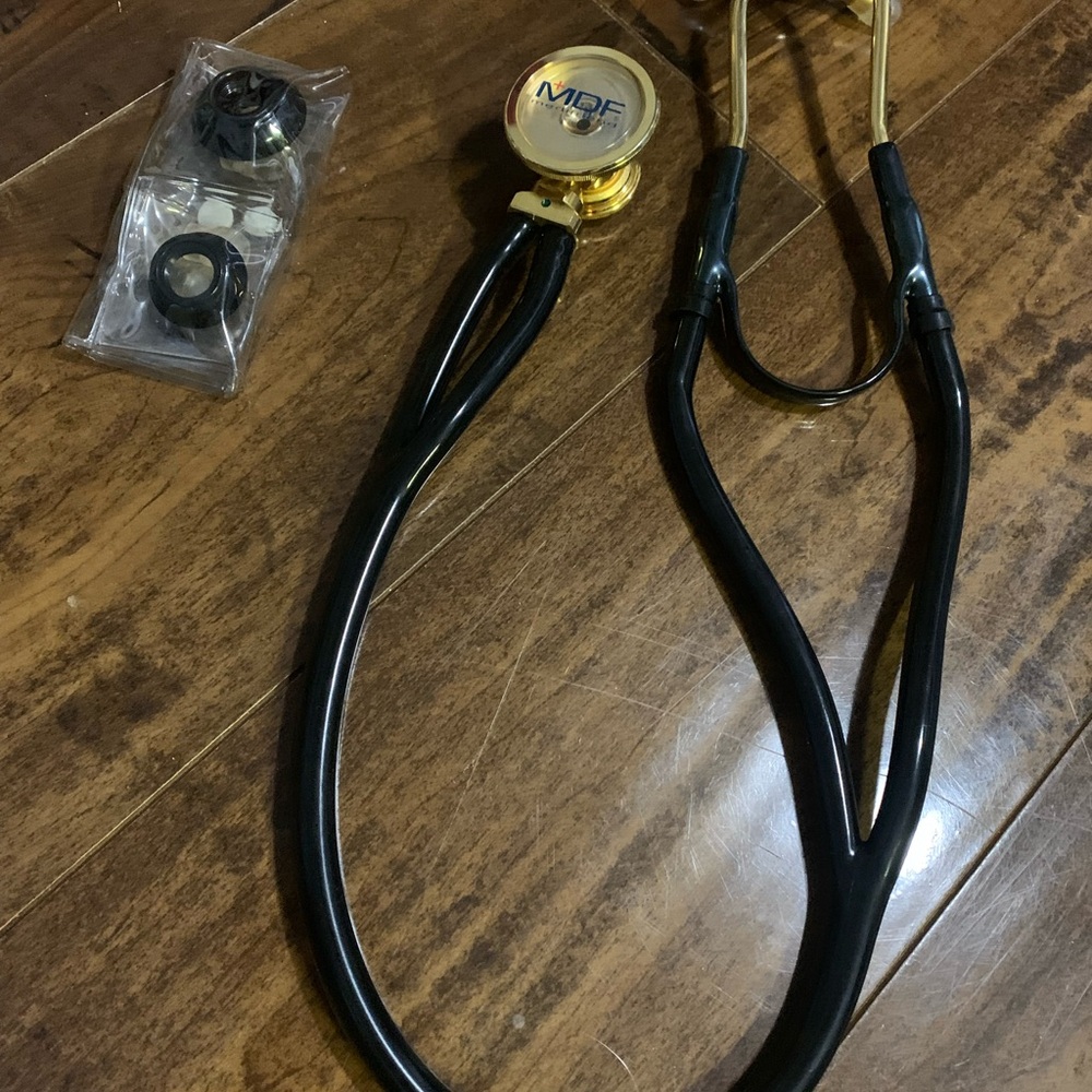 MDF Black and Gold Stethoscope
